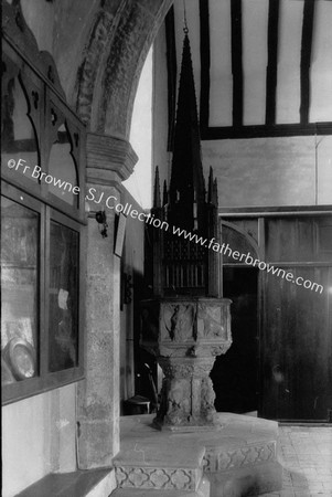 ALL SAINTS ST MARGARETS FONT WITH 